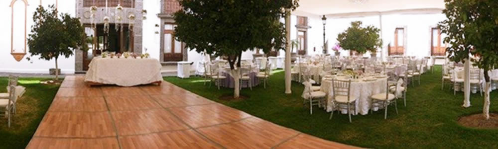 Jardín para boda Hotel Hacienda La Venta